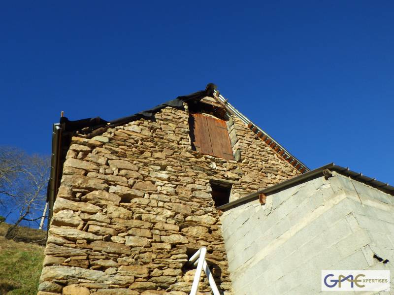 Assistance à expertise d’assurance après un fort coup de vent dans les Pyrénées près de Pau.